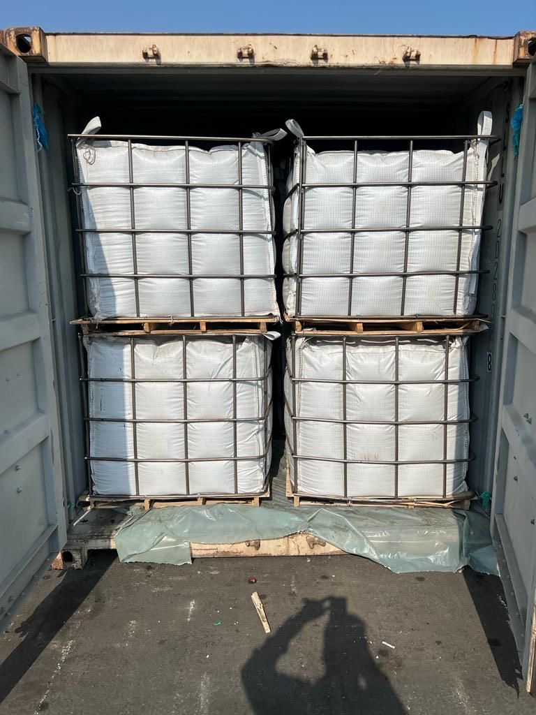 Container Shipment Fenced-Palletized
